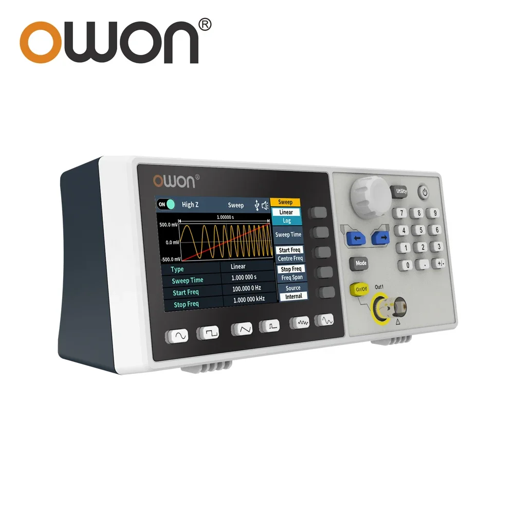 OWON DGE1030 Arbitrary Waveform Signal Generator Single Channel 30MHz 1CH 3.6-inch Desktop 14 bit Supports SCPI labview function