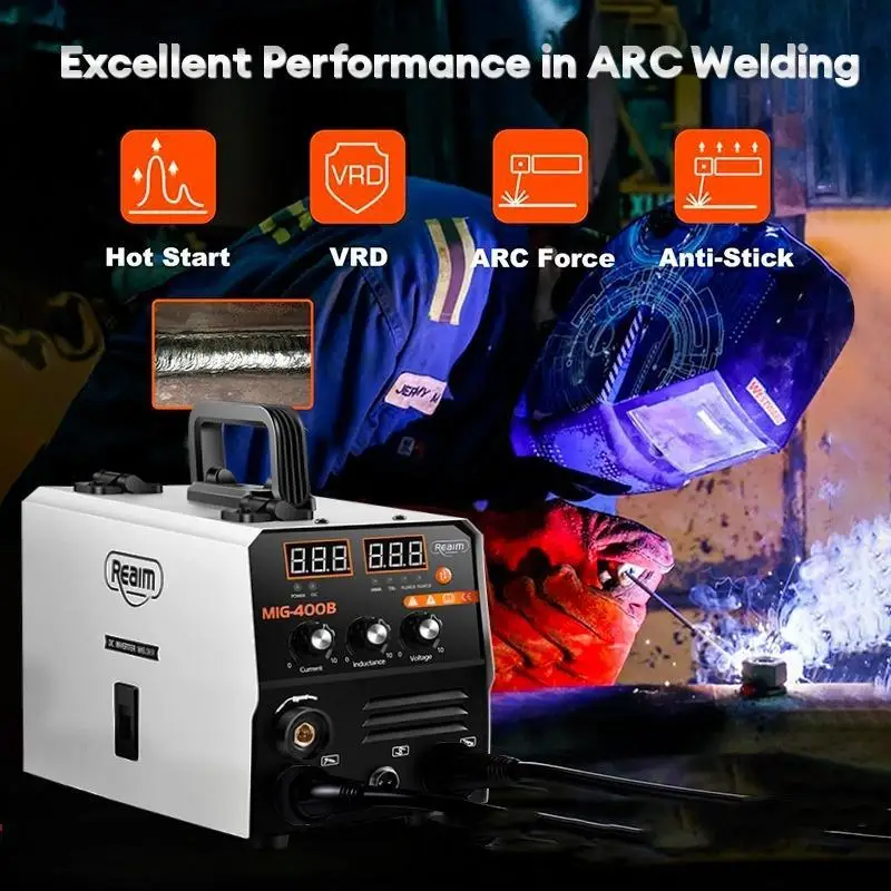Cost-effective 3 IN 1 Welding Machine Inverter Arc Gasless MIG250/400/500 Portable Welder for Small Business