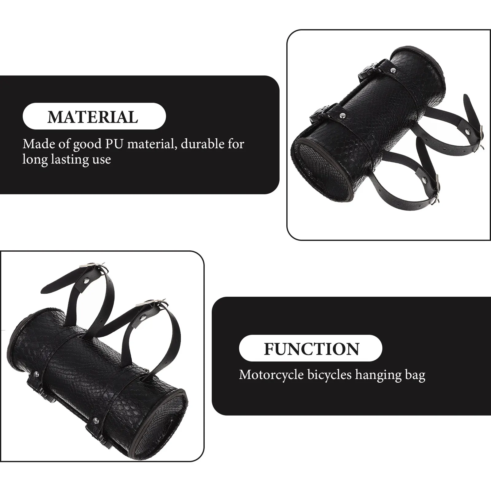 

1 set Motorbike Side Pu Storage Motorcycle Tool For Bike Accessories Outdoor Travel Durable Easy Install Large Capacity