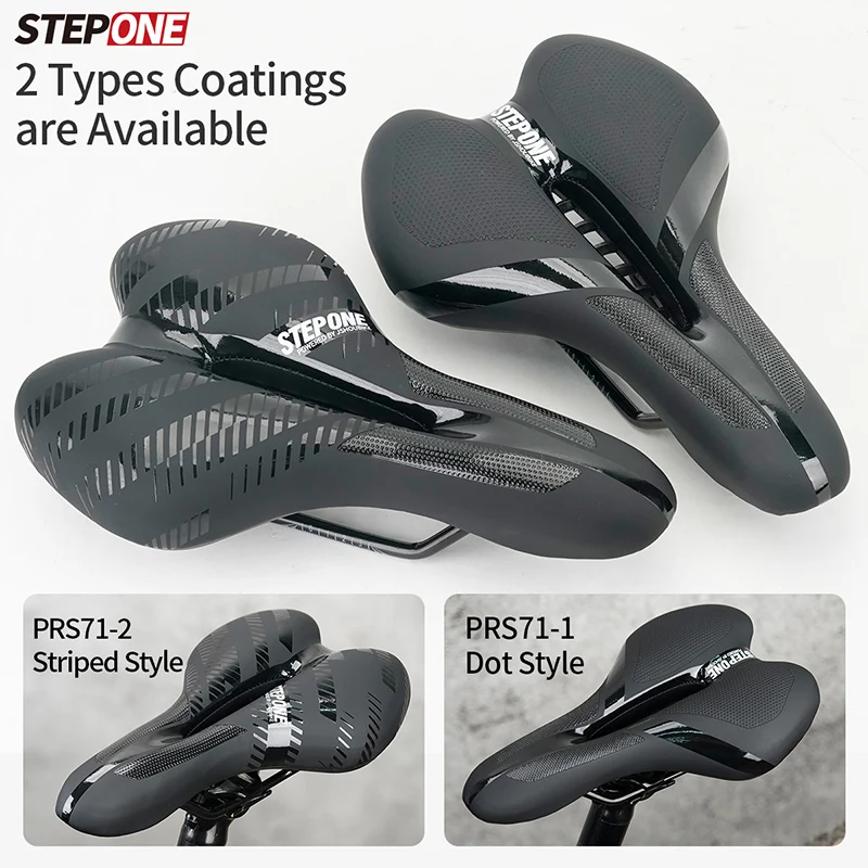 

Велосипедное седло STEPONE для MTB и шоссейных велосипедов, мягкая силиконовая гелевая подушка для сиденья, амортизирующая, комфортная, полая, запчасти для велосипедов