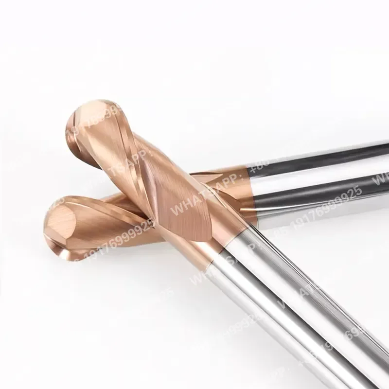 High - Precision - Edge Two Flute Steel Ball Nose End Mill for 3D Contouring