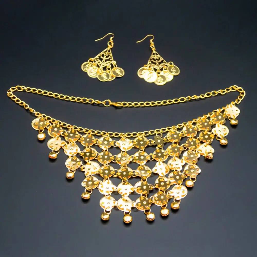 

Bohemian Belly Dance Jewelry Costume Accessories Rhinestone Indian Hair Accessories Vintage Earrings Women