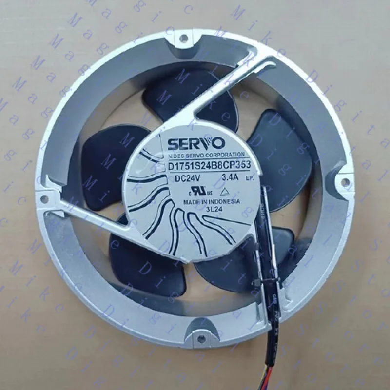 

UU Новый для SERVO D1751S24B8CP353 DC24V 3.4A 4-проводной инверторный вентилятор # QW.