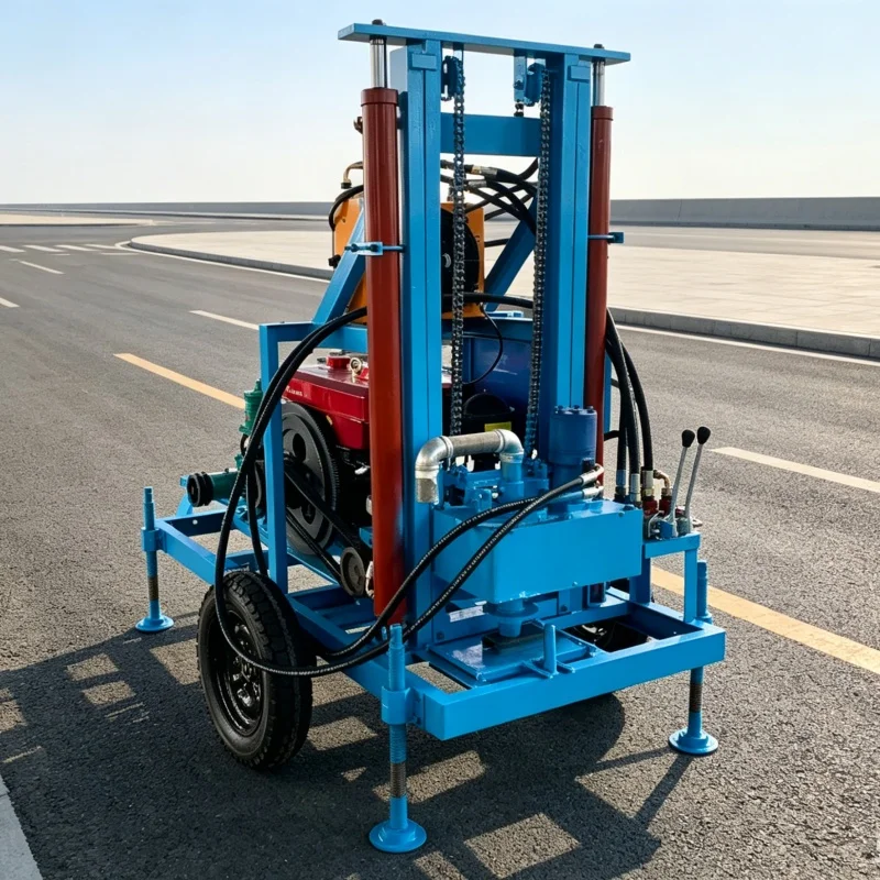 Customized Pneumatic Water Well Drilling Rig,Self‑propelled Drilling Equipment, Fast‑construction Drinking‑well Drilling Machine