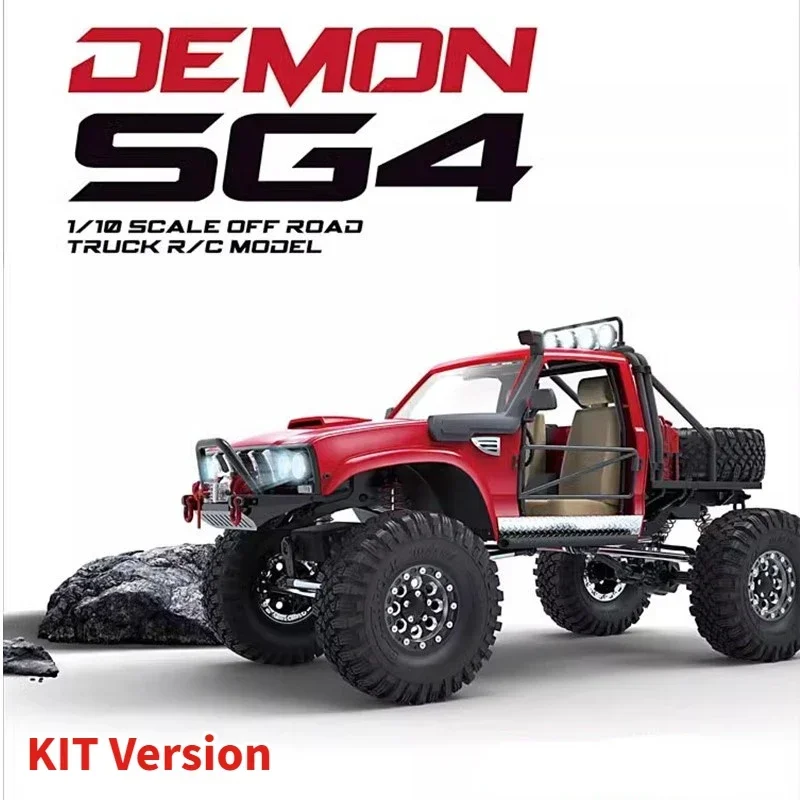 CROSSRC DEMON SG4 1/10 Kit Simulation Remote Control Car Four-wheel Drive Off-road Vehicle ABS Hardcore Racing Model Adult Toy