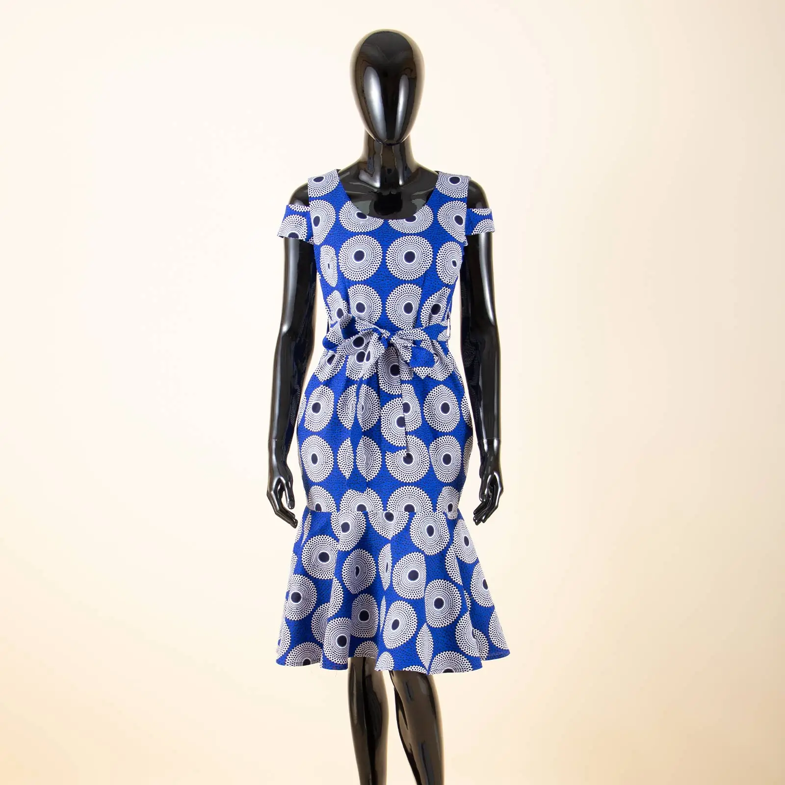 2025African dresses for women casual short sleeve Design Bazin print party boho dress women robe vestidos S1925005