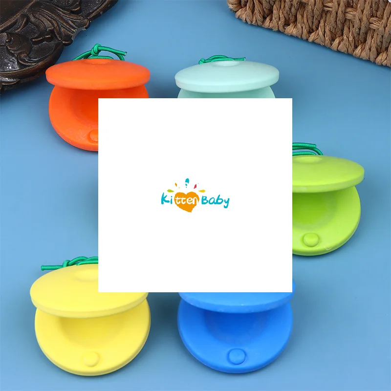 1Pc Bamboo Music Toys Castanets Percussion Instrument Entertainment Props Instruments For Toddler Kids Rhythm Cultivation