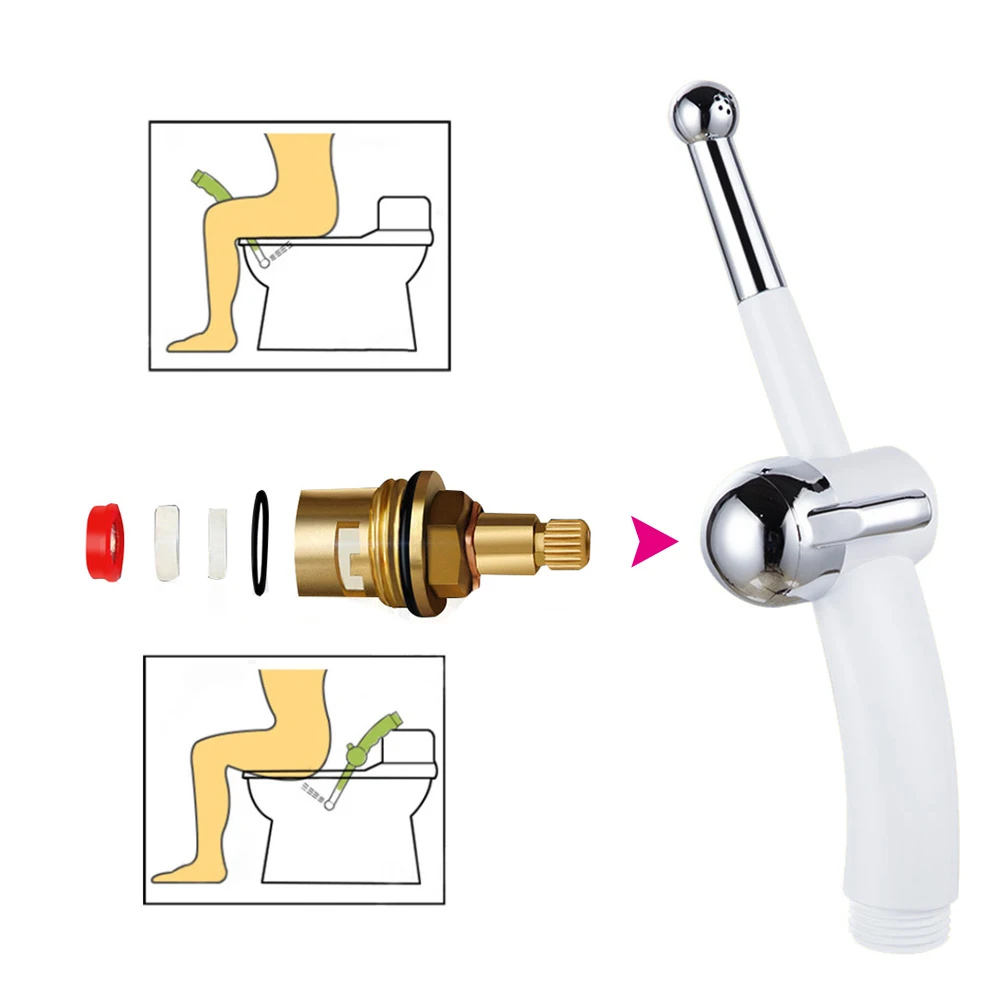 Handheld Bathroom Toilet Bidet Shower Head Nozzle 1.5M Telephone Shower Hose Portable Diaper Bidet Toilet Shattaf Sprayer