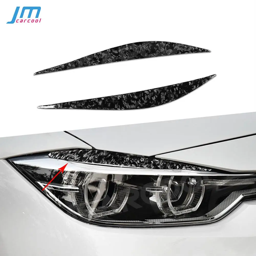 

Front Bumper Eyebrow Headlight Covers for BMW 3 Series F30 2012-2018 Forged Carbon Fiber Car Styling