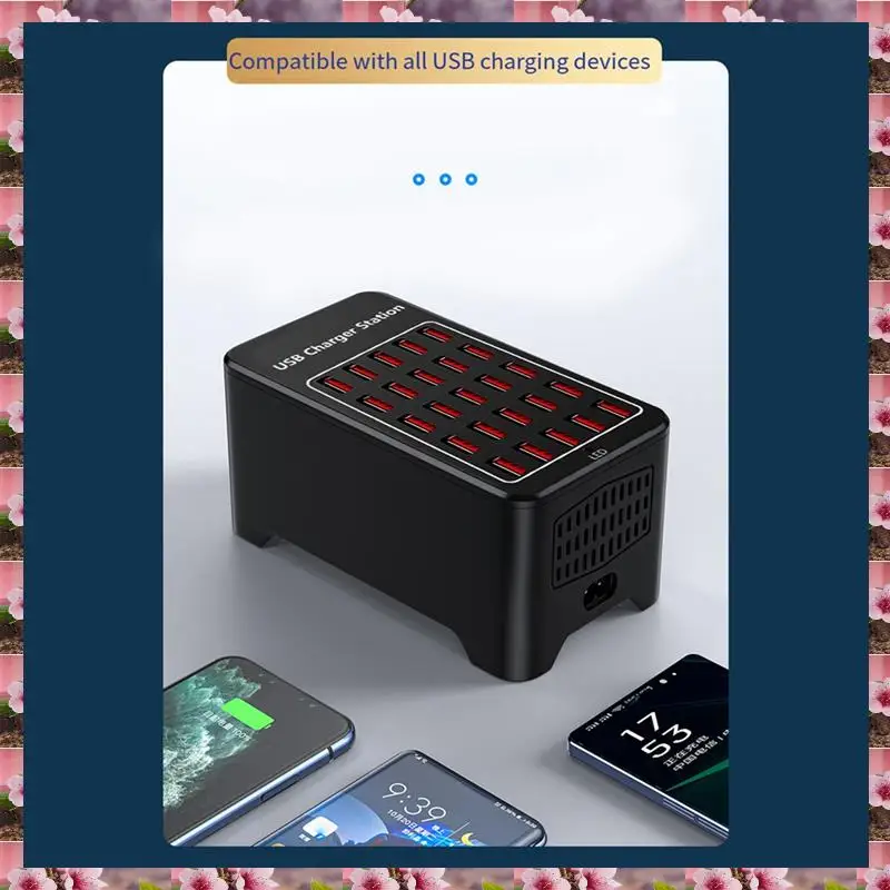 

2025 USB Charger 25 Ports HUB 150W Universal Wall Desktop Fast Charging Station Dock For Mobile Phone Power Adapter US Plug,USB
