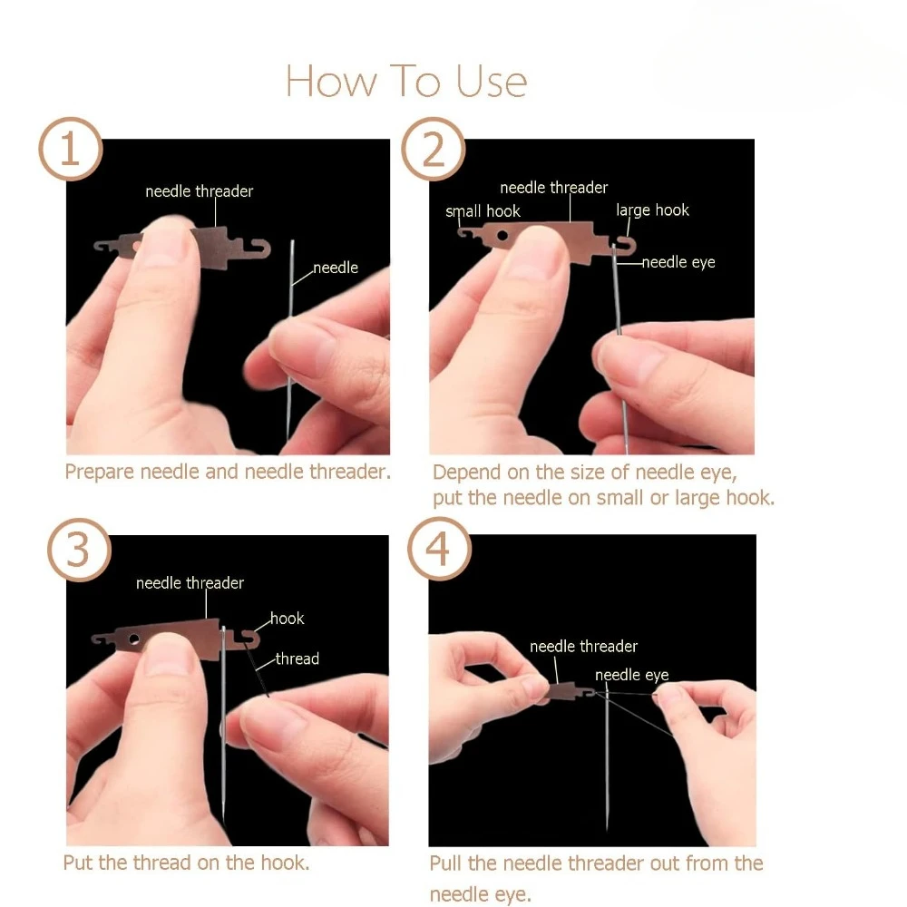 20pcs Stainless Steel Needle Threaders for Hand Sewing/Crafts.