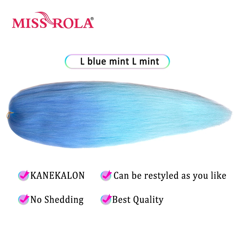 Miss Rola-Extension de Cheveux Synthétiques Lisses Yaki, Tressage, Tresse Pré-étirée, Oke EKALON, 28 Pouces, 100G, Nouvelle Collection 2024