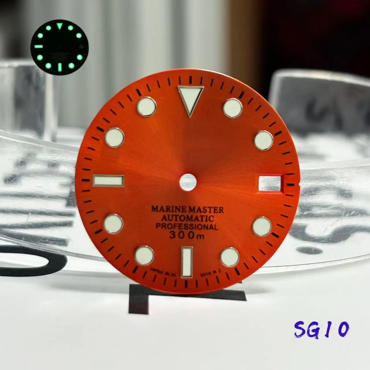 

28.5mm new model compatible with NH35/NH36 movement blue night light mechanical watch dial modification accessories