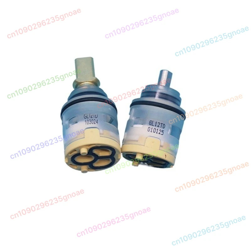 

GL12TD 25mm Ceramic Water Tap Replacement, for 2 Handle Hot Cold Mixer Taps, Basin Sink Kitchen Faucet Repair Parts 1 pcs