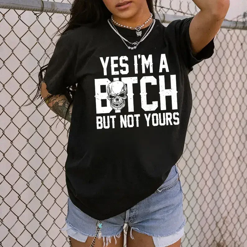 Men's Printed Comfortable Graphic T-Shirt - Unisex Casual Streetwear, Bold Feminist Slogan 