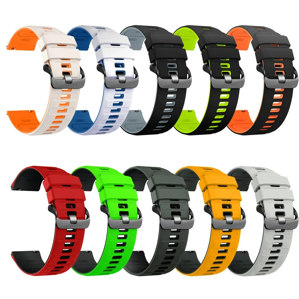 22 مللي متر سيليكون حزام رياضي لساعة Redmi 5 نشط/لايت حزام الساعات ل Garmin Forerunner 570 265 255 استبدال سوار المعصم