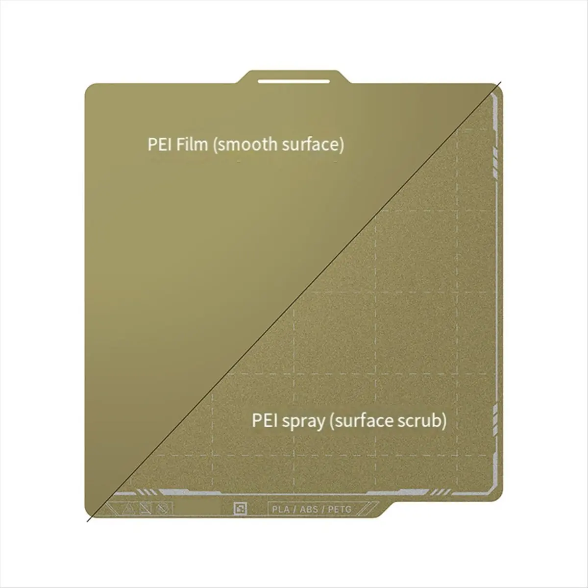 [HUND Store]~For Panda Build Plate for P1S P1P Sheet Spring Steel 257x257mm Textured Pei Sheet for Bambulabs Heated
