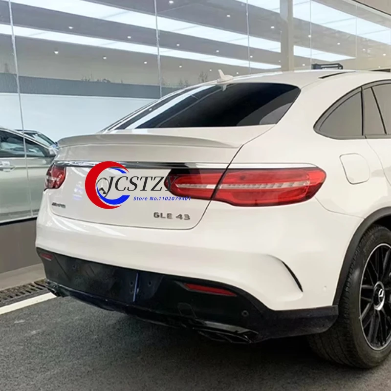 

Черный карбоновый спойлер на крышу, заднее крыло для Mercedes Benz GLE Class Coupe C292 GLE350 GLE400 GLE450 GLE550 GLE63 2015-2019