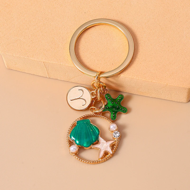 Niedlicher Sommer-Strand-Seestern-Muschel-Schlüsselanhänger für Autoschlüssel, Souvenir-Geschenke für Frauen und Männer, Handtaschen-Schlüsselringe, DIY-Schmuckdekoration – Detail 6
