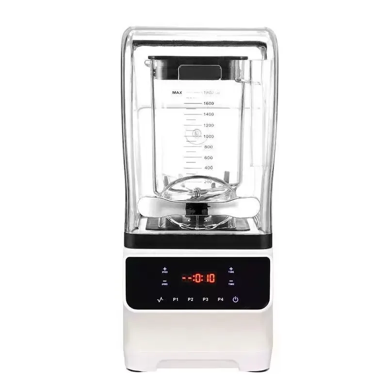 Commercial Soundproof Blender 220V Ice Crusher for Smoothie Milk Tea Shop