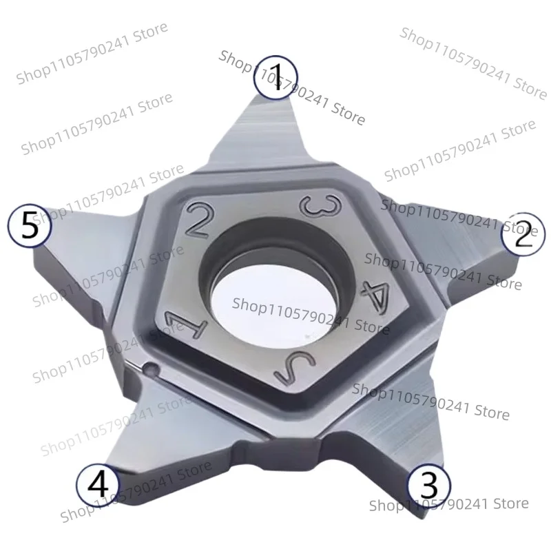 CNC Lathe Grooving Inserts PENTA24N Series Compatible with PCHR Holder Carbide Cutting Tools for Steel Stainless Steel Alloy