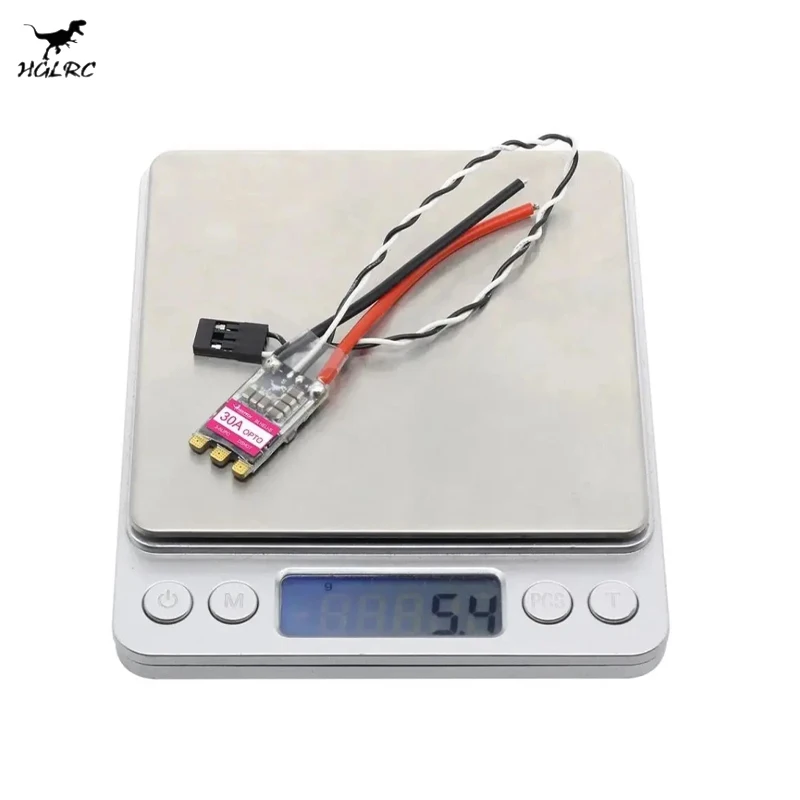 HGLRC 30A 30AMP 3-5S BLHELIS 16.5 BB2 DSHOT600 ESC sans balais pour Drone Freestyle de course RC FPV
