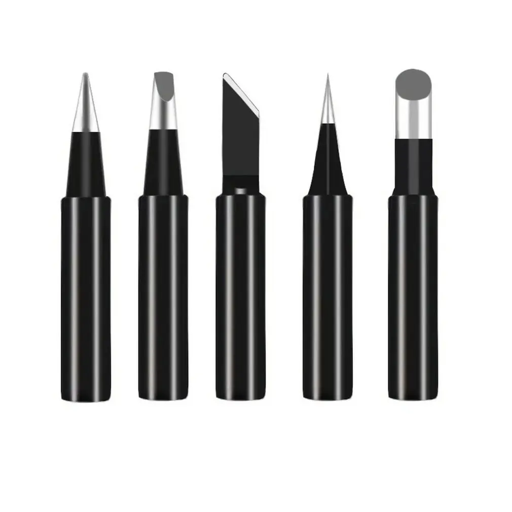 Puntas de soldador de 5 piezas, cabezal de soldadura Universal con calefacción interna 936, accesorios para herramientas de reparación de soldadura
