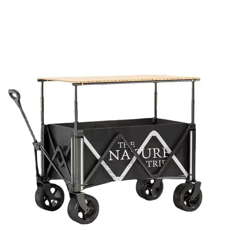 

Outdoor Camping Vehicle Campsite Aluminum Alloy Portable Folding Picnic Trailer Buy Groceries Small Cart Trolley