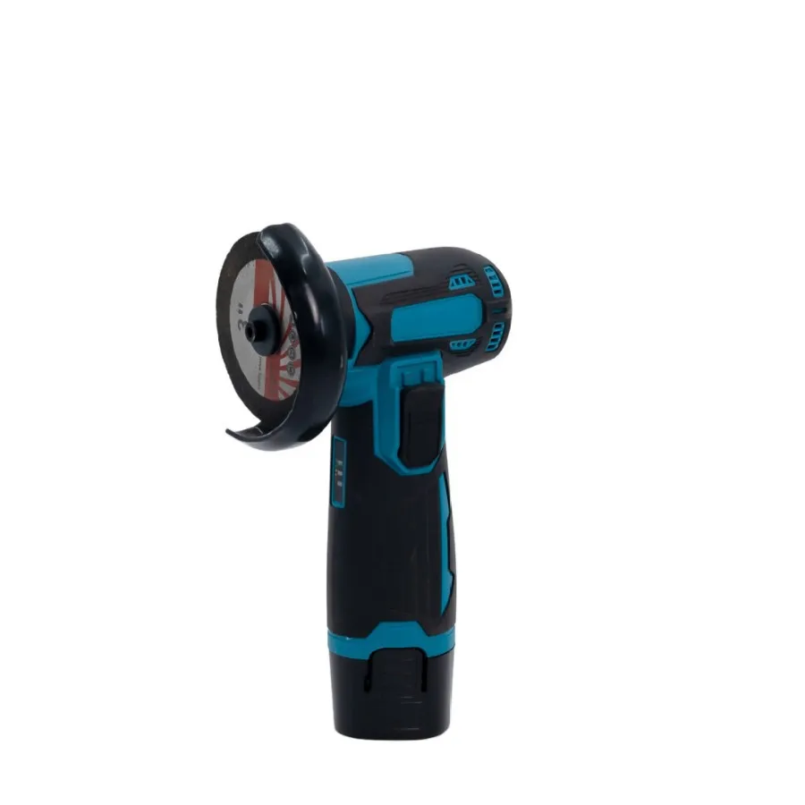 12V Cordless Mini Brushless Angle Grinder, 76mm 3‑Inch Handheld Cutting Grinder with Lithium‑Ion Power Pack