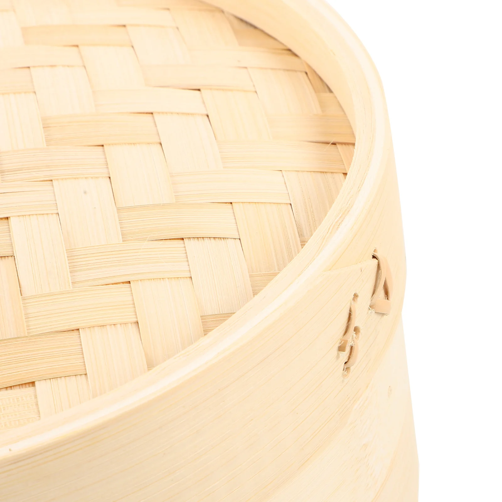 

1Set Bamboo Steamer Basket 2-Tier Kitchen Food Steamer Lid Multi-Function Cooking Tool for Steamed Buns Dumplings Fish Meat