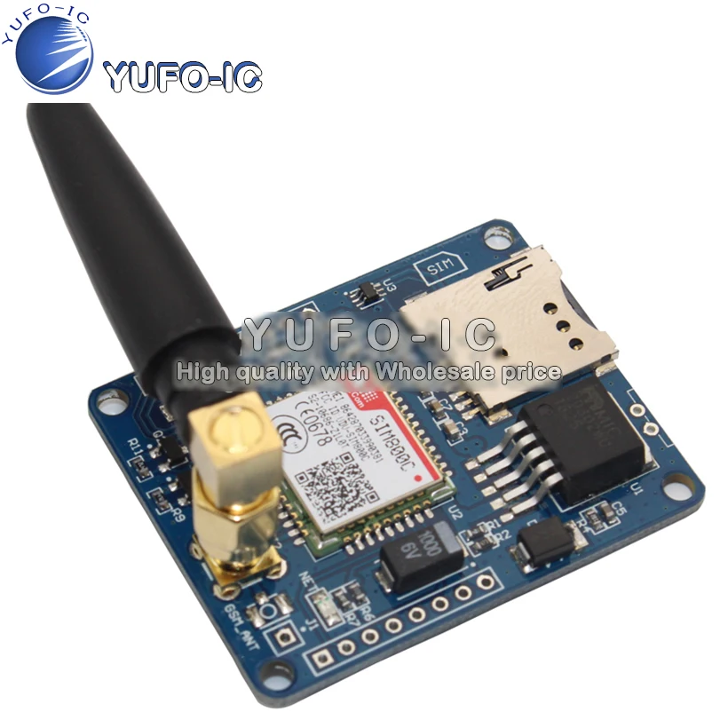 Макетная плата SIM800C, четырехчастотный модуль GSM/GPRS, поддержка Bluetooth-совместимого/генеративного SIM900A TTS/DTMF