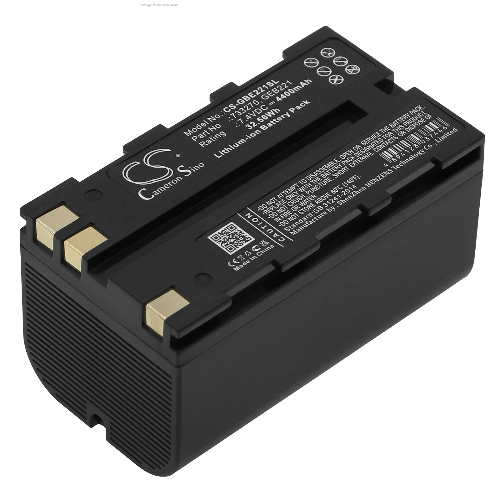 Replacement 7.4V 4400mAh Battery for GEOMAX Stonex R6+ 20 30 35 80 ZT80+ ZBA200 ZBA400