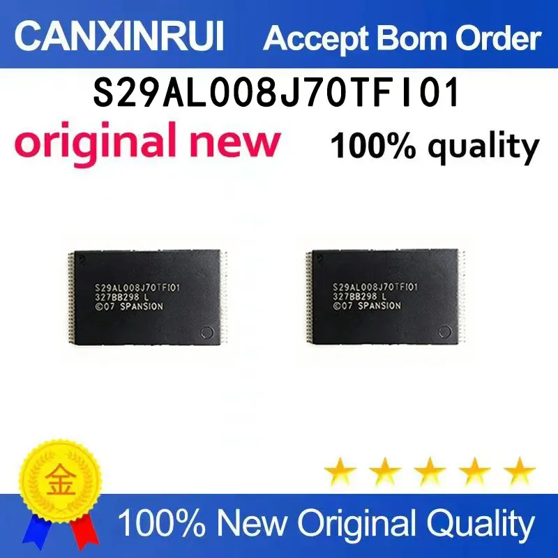 (5-100 pieces)Brand new original S29AL008J70TFI01 S29AL008J70TF101 TSOP48 spot chip IC