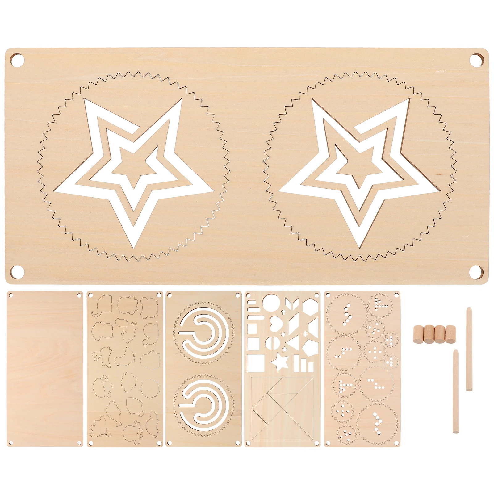 

5Pcs Montessori Busy Board Wooden Maze Game Brain Teaser Puzzles Handeye Coordination Training Toddlers Sensory Development