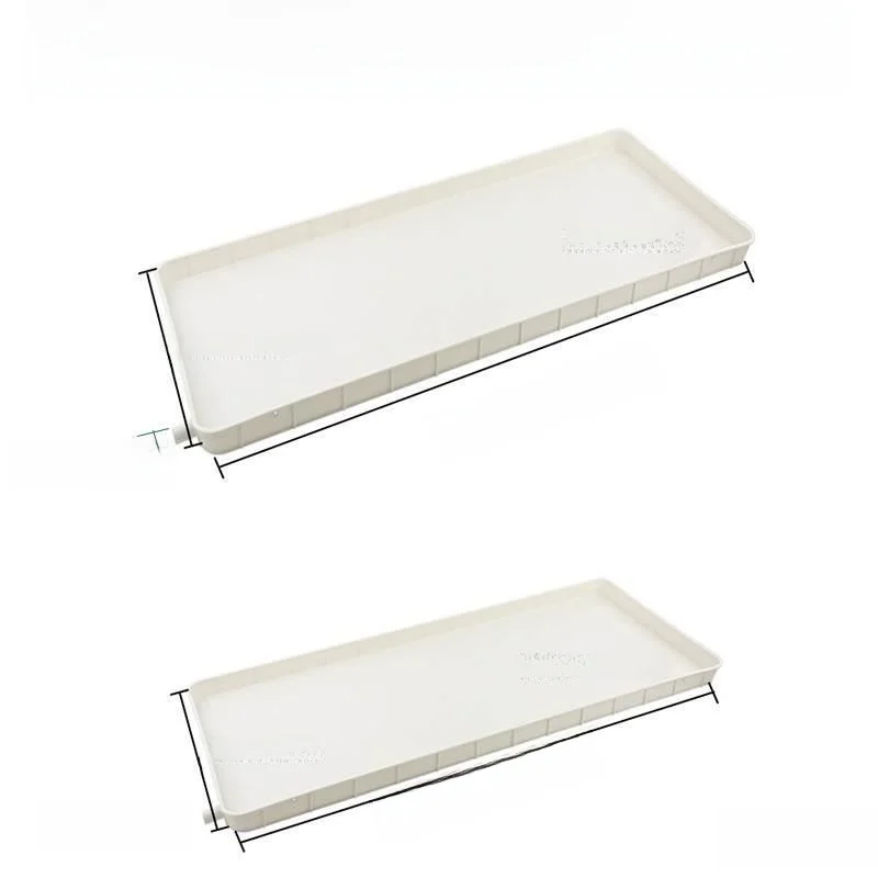 

Plastic Air Conditioner Outdoor Unit Water Pan with Drain Pipe Universal Outdoor Drip Tray Sink Special for Air Conditioner