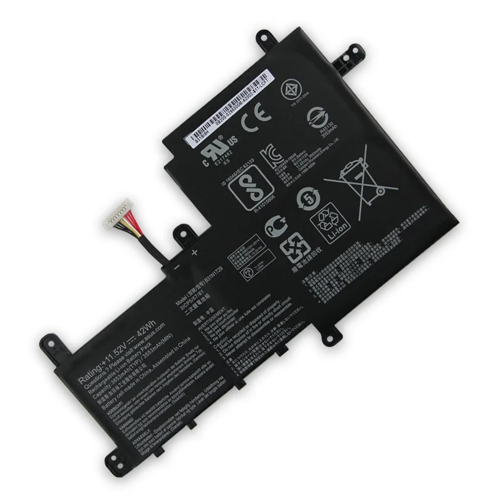 بطارية بديلة B31N1729 لبطاريات ASUS VivoBook S15 S530 S530U S530UN S530UA مع أداة 3653 مللي أمبير في الساعة