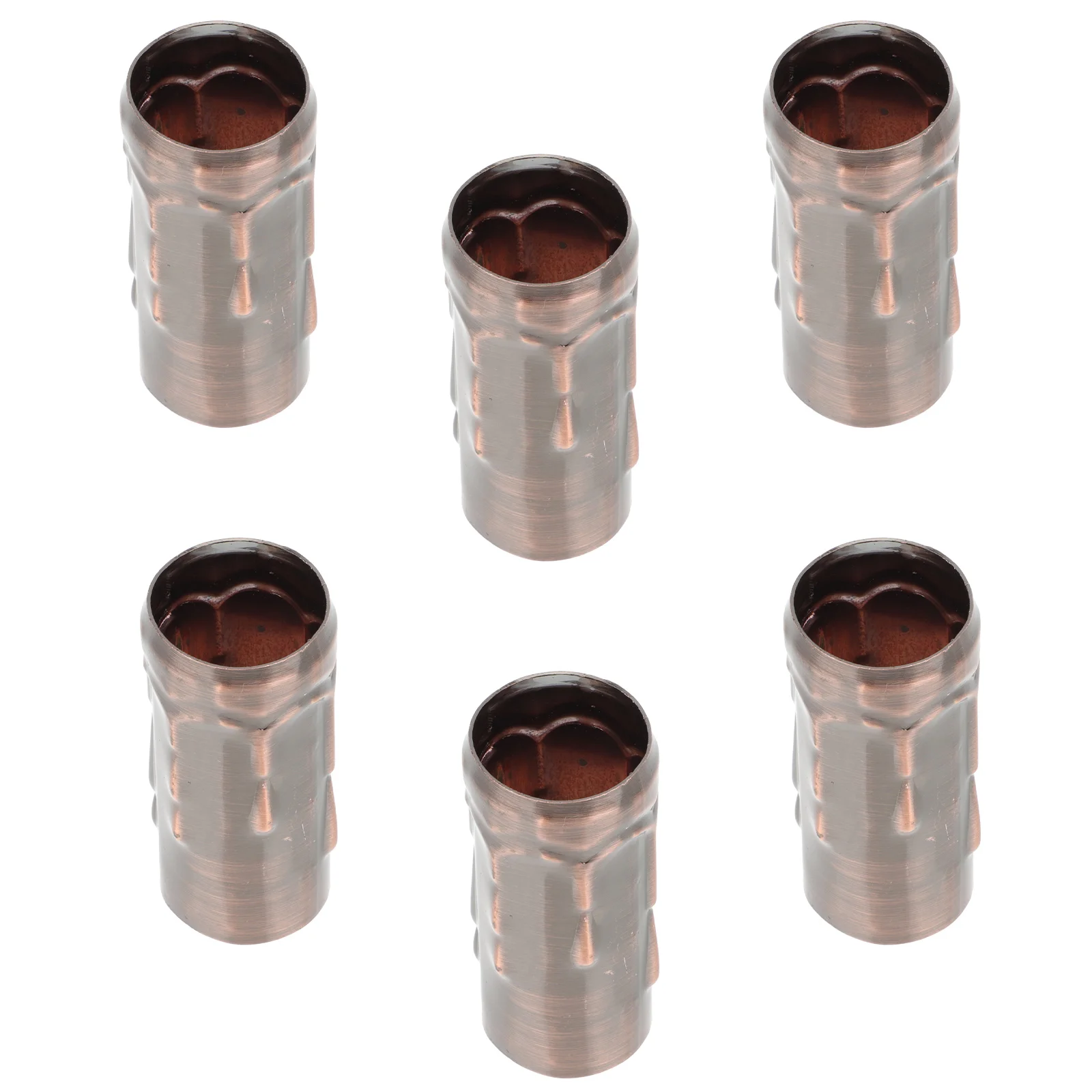 

6pcs Tear Pattern Chandelier Lamp Holder Sleeves Iron Lighting Accessories For Diy Cover Bulb Base Sleeve Led Light Tube