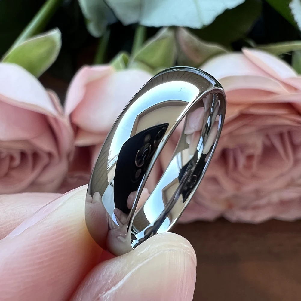3MM Wemen der Wolfram Hochzeit Ringe Für Männer Mode Engagement Gewölbtem Bands Poliert Fertig Komfort Fit – Detail 8