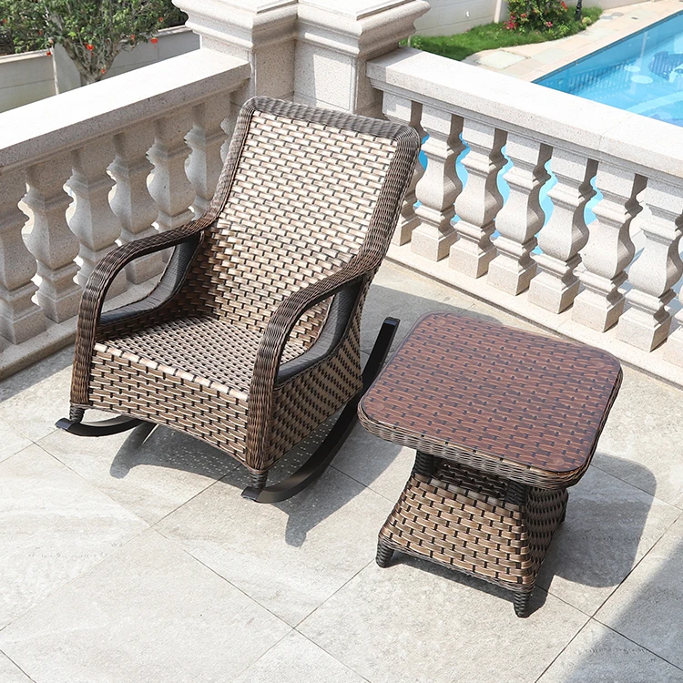 Garden Chairs New Design Hot Sell Rocking Chair Beach Chair Garden Outdoor Furniture Rattan Chair