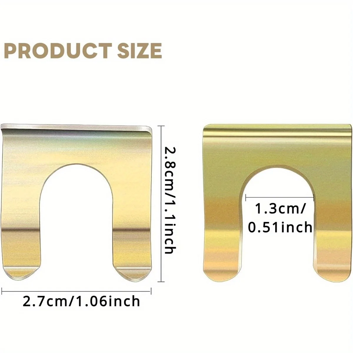 15pcs Car Fuel Brake Line U-Shaped Fixing Retaining Clip Oil Water Pipe Position Limit U Clamp Anti-rust Auto Hose Fixing Clip