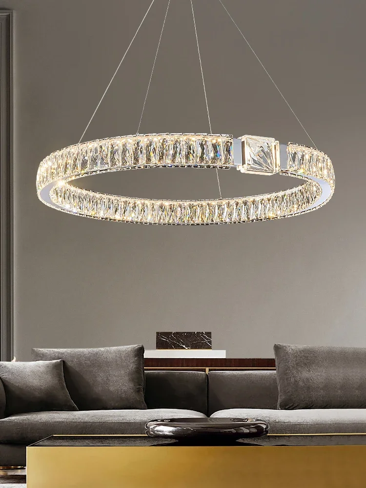 

Светильник роскошная люстра для гостиной, современная простая атмосферная хрустальная люстра, роскошная Высококачественная Люстра для спальни, ресторана