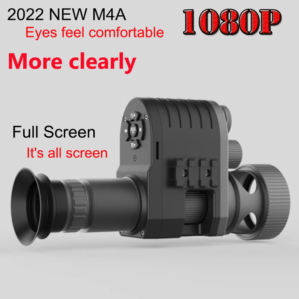 

Megaorei 4A Night Vision Scope 1080p HD Rifle Infrared Hunting Camera Camcorder Add on Attachment Built-in 850nm IR Torch