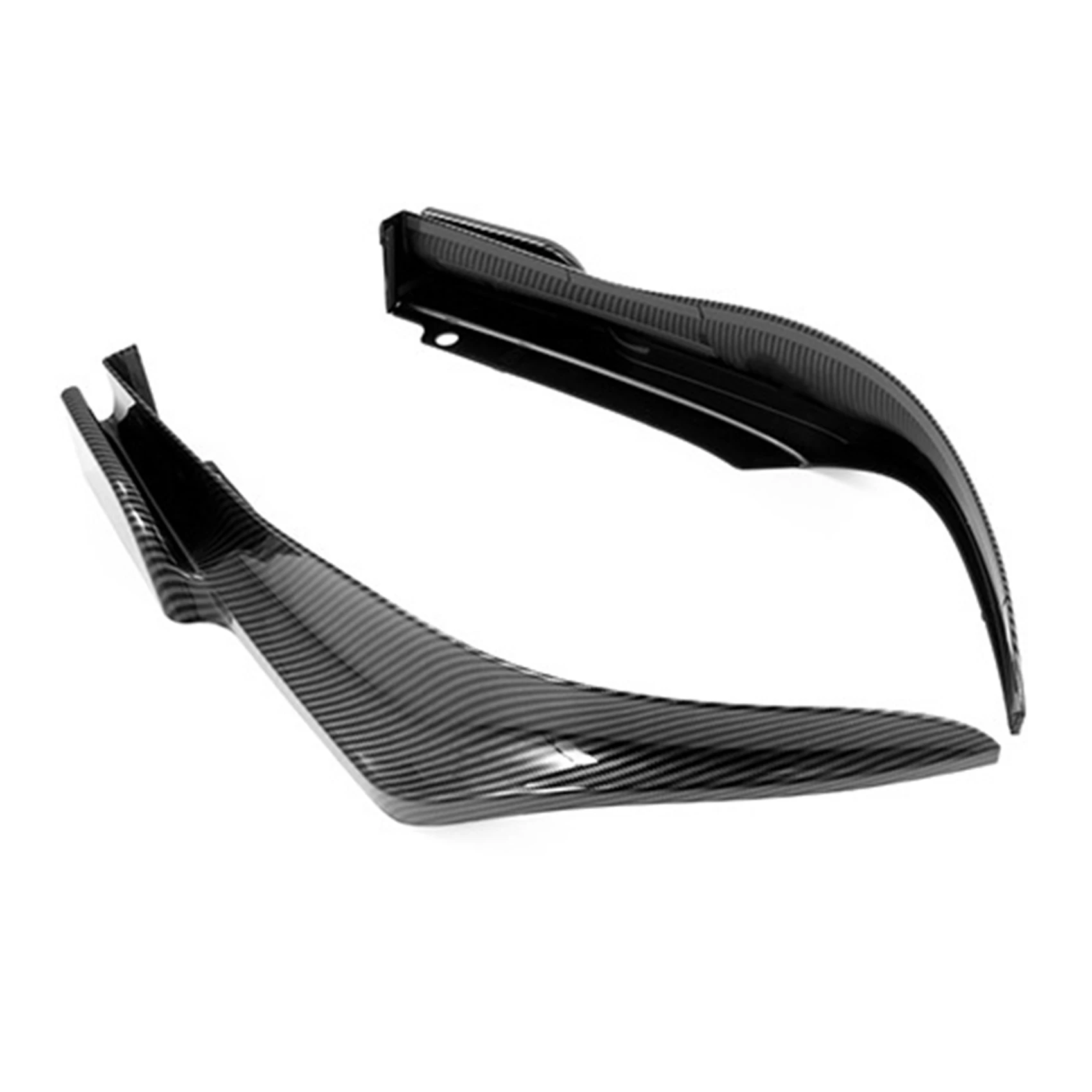 

For Honda Civic 11Th 2022 Carbon Fiber Look Car Rear Bumper Lip Diffuser Splitter Canard Spoiler Protector