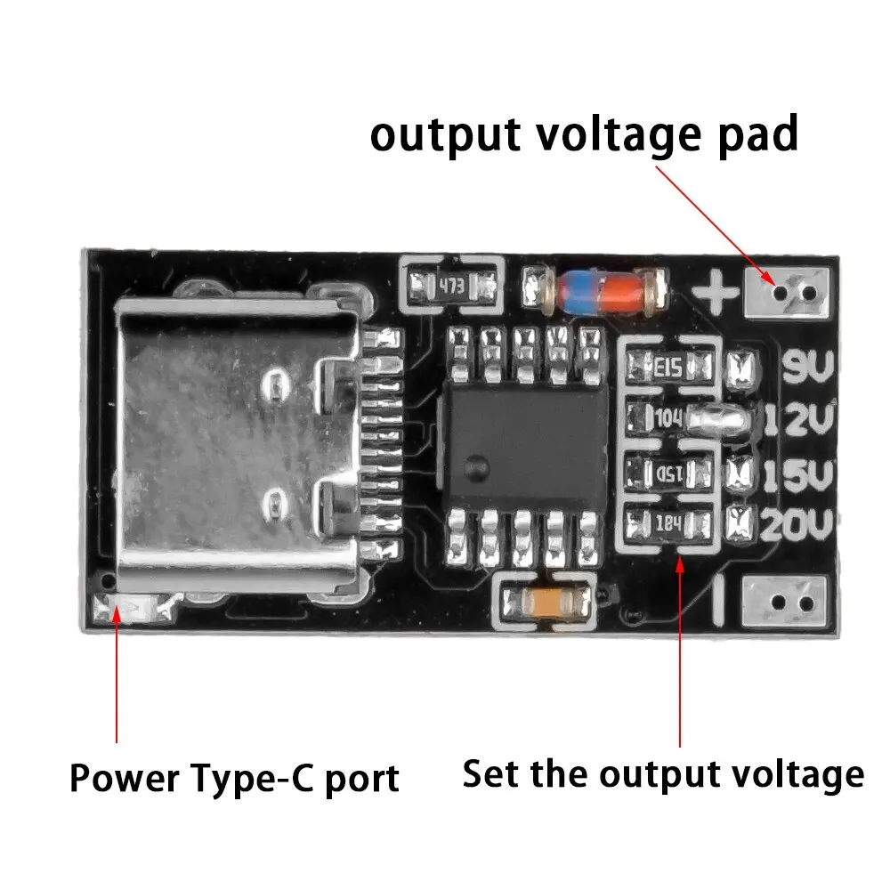 5pcs ประเภท C Pd2.0 Pd3.0 FAST CHARGE Polling เครื่องตรวจจับแหล่งจ่ายไฟ USB เปลี่ยนโมดูล Charger BOARD DIYmore