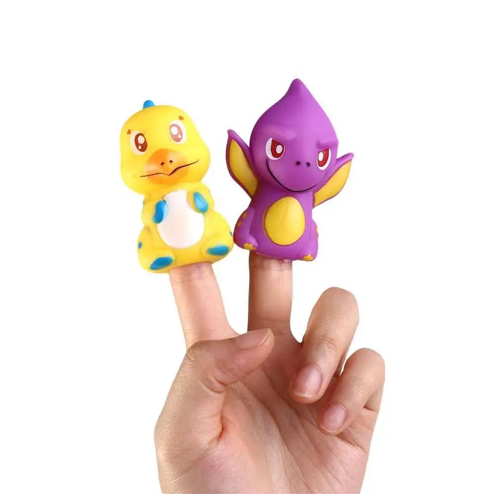 Kinderpuppenspielzeug Cartoon Tier Tierkopf Handschuhe Winzige Hände Spielzeug Dinosaurier Handpuppe Finger Puppen Tierkopf Handschuhe