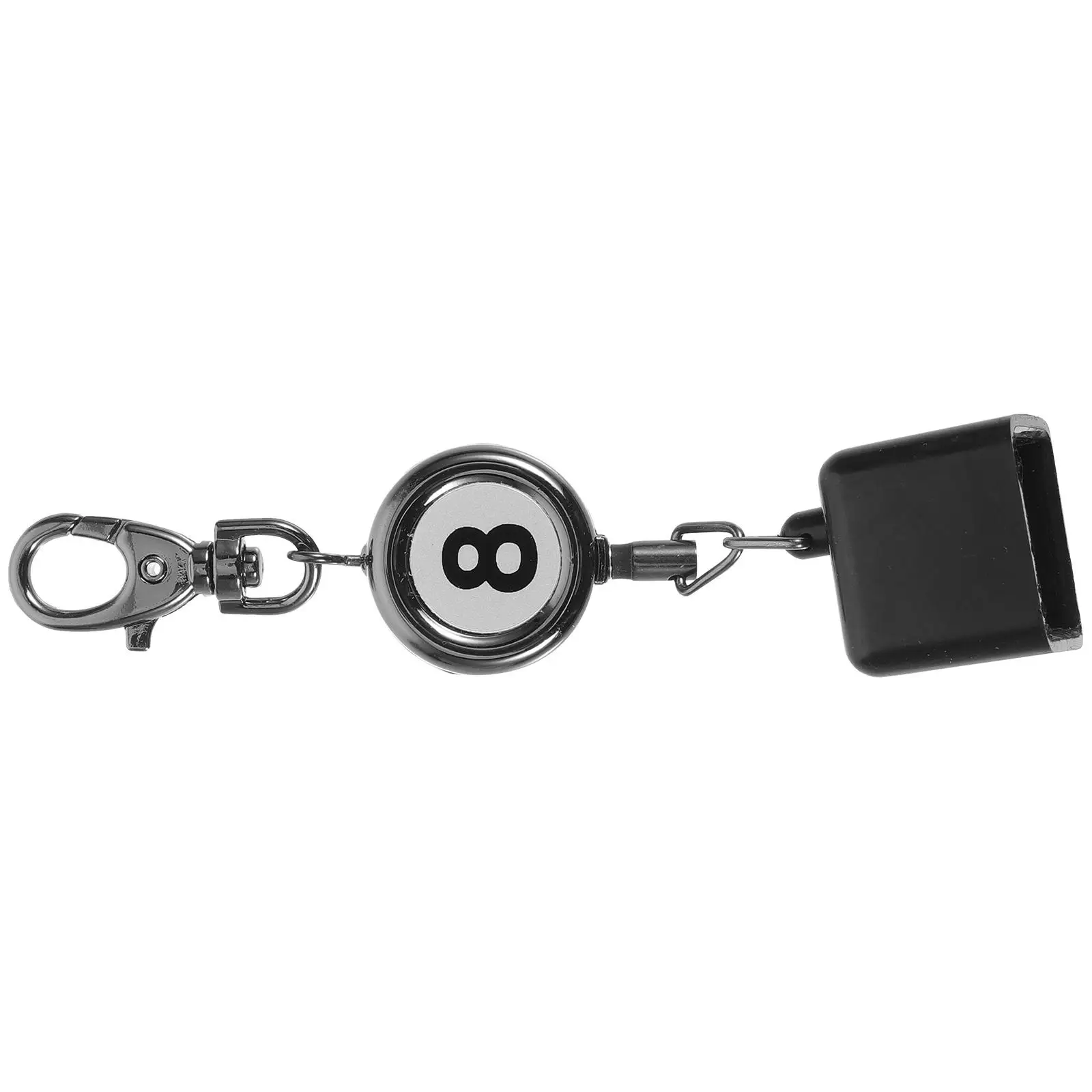 

1pcs Retractable Billiard Chocolate Set Snooker Chalk Holder Pool Case Tip Protector Accessories Aluminum Alloy Black