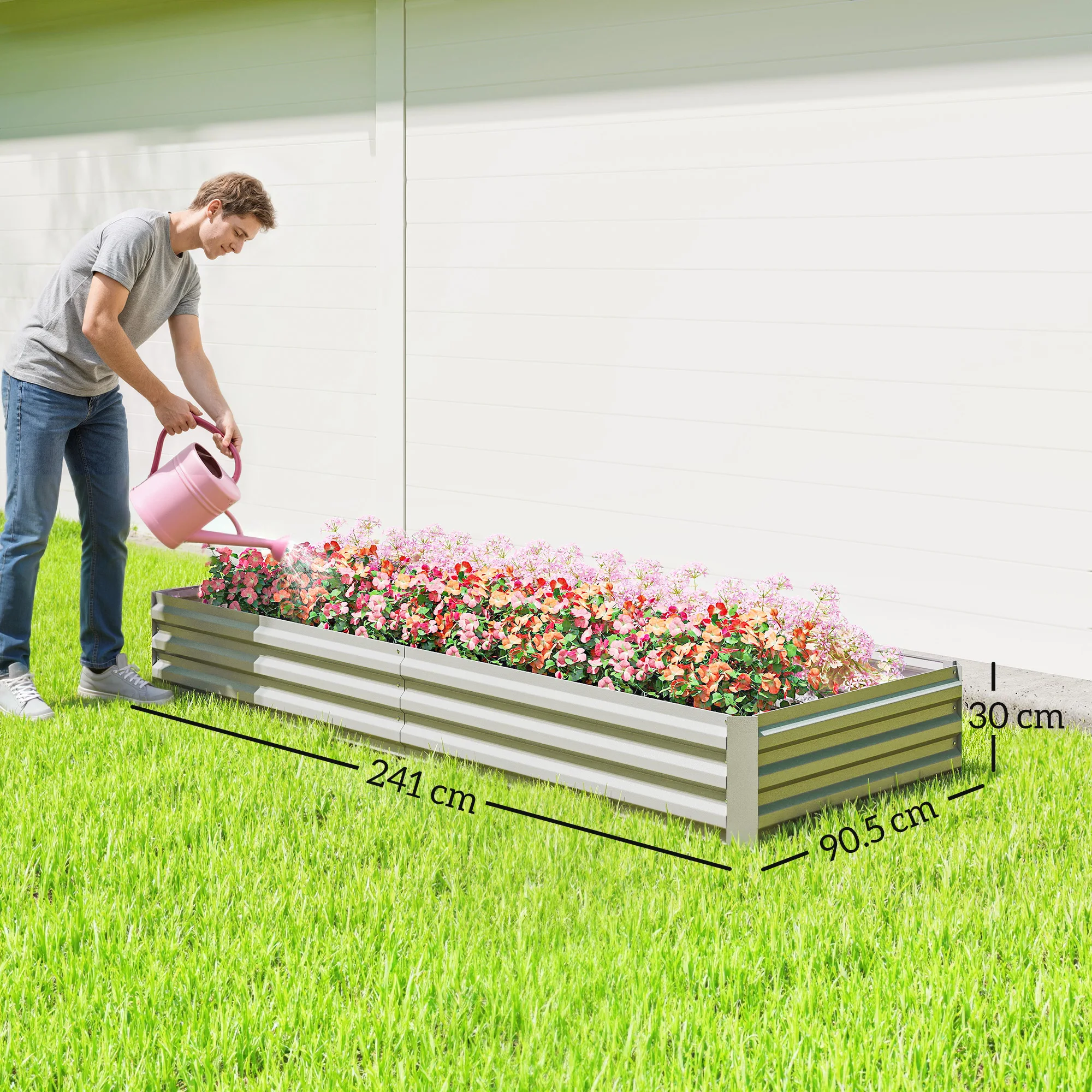 Bac de jardin surélevé en acie - Raised Bed Planter Box avis et prix
