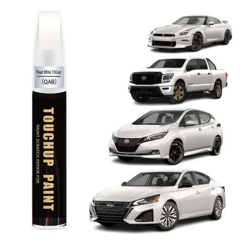 Everest White Pearl Tricoat(QBE) Touch up Paint for Nissan OEM Color Match Car Paint Scratch Repair Kit