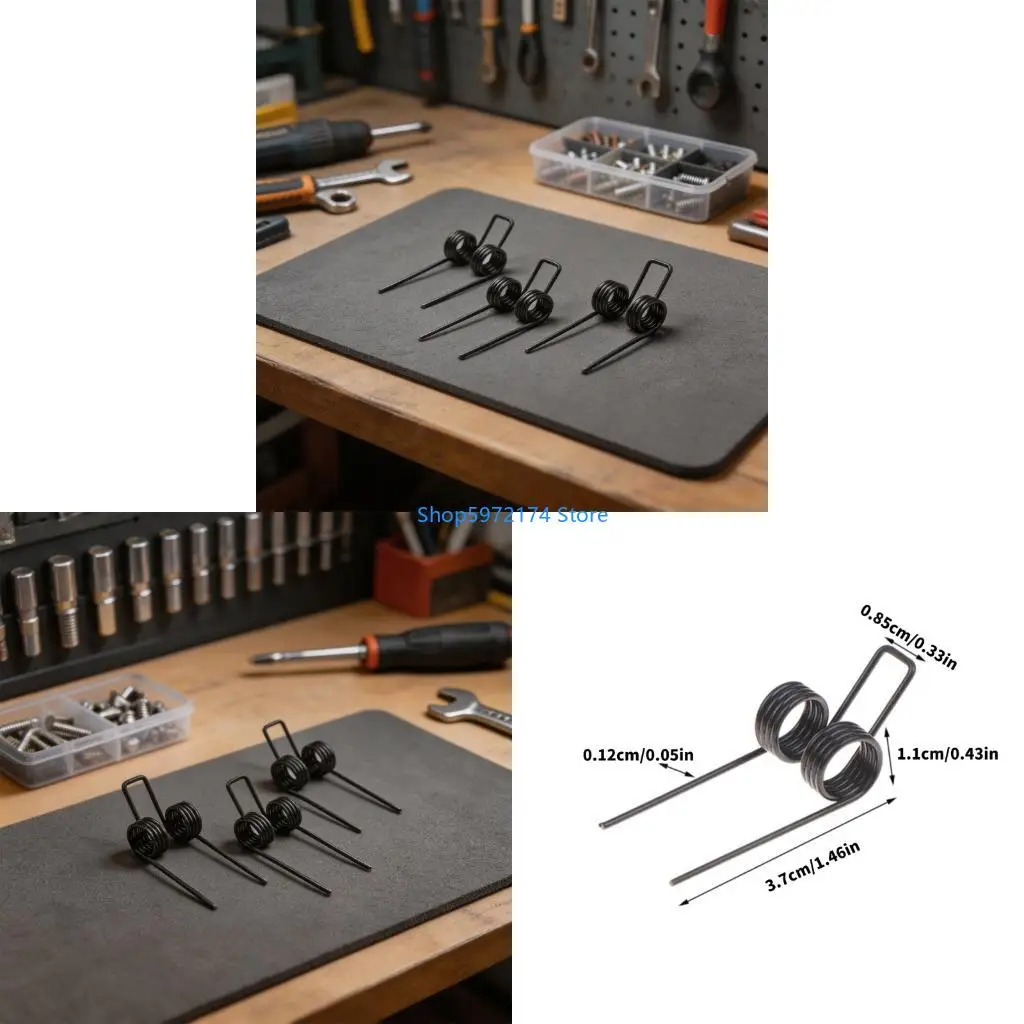 Y3NB Lid Spring Pack 3 Metal Springs Household for Wastebasket Cover Repair,