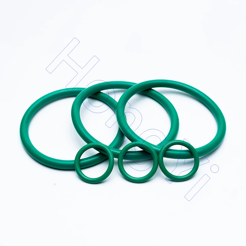 1/2/5szt CS 5mm FKM Uszczelka typu O-ring z gumy fluorowej Zielona podkładka uszczelniająca OD 16mm - 100mm Odporna na olej i korozję